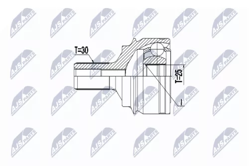 Homokineet reparatie set, aandrijfas