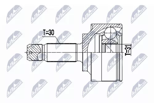 Homokineet reparatie set, aandrijfas