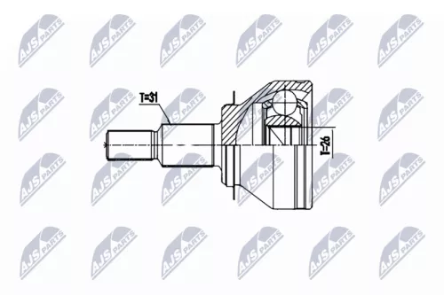 Homokineet reparatie set, aandrijfas