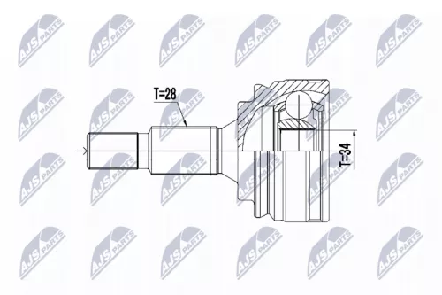 Homokineet reparatie set, aandrijfas