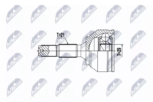 Homokineet reparatie set, aandrijfas