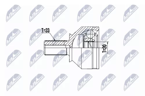 Homokineet reparatie set, aandrijfas