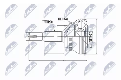 Homokineet reparatie set, aandrijfas