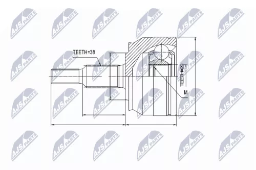 Homokineet reparatie set, aandrijfas