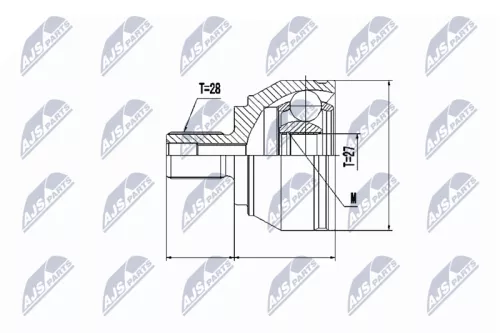Homokineet reparatie set, aandrijfas